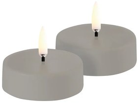 Ricaricabile Luce da Tè LED 2-pack Maxi 6x2,3 cm Sandstone Plain - Uyuni Lightin