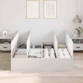 Struttura letto  bianca mdf 140 x 200 cm