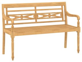 Set divani da giardino 4 pz con cuscini legno massello di teak