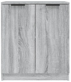 Credenze 2 pz grigio sonoma 60x30x70 cm in legno multistrato