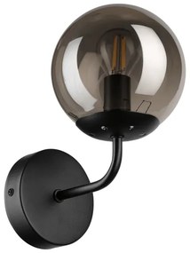 Brilagi - Lampada da parete MALIVA 1xE14/15W/230V nero/fumé