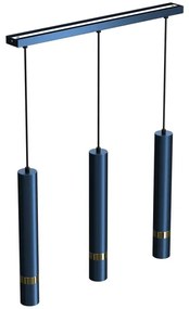 Brilagi - Lampadario a sospensione con filo POKER 3xGU10/25W/230V blu