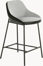 Sedia da bar imbottita con schienale in ecopelle Erika