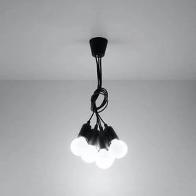 Lampadario a sospensione con filo DIEGO 5xE27/60W/230V