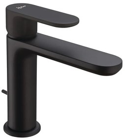 Rubinetto per lavabo a canna bassa Plano nero opaco HUBER H 15.6 cm