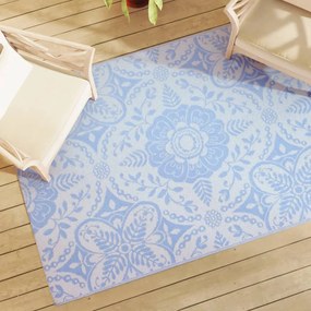 Tappeto Da Esterno Arakıl Celeste 140x200 Cm İn Pp /