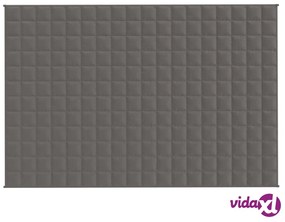 vidaXL Coperta Ponderata Grigia 120 x 180 cm 5 kg Tessuto