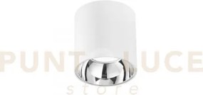 Plafoniera led mig bianca e cromo in acrilico e alluminio 20w 2000l...