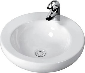 Lavandino da appoggio tondo 46cm modello Litos-345 - KAMALU