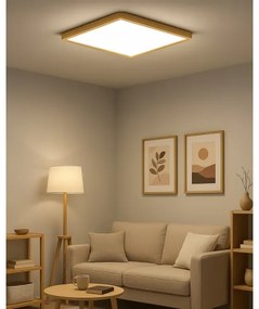 Plafoniera LED LED/40W/230V 3000/4000/6500K 50x50 cm beige