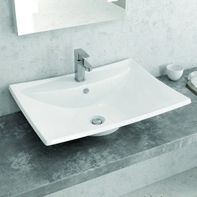 Lavabo da appoggio moderno 60cm linea Litos-T160 - KAMALU