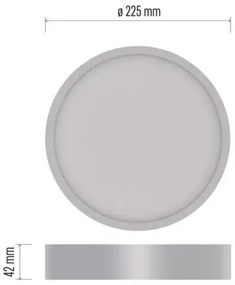 Plafoniera LED LED/21W/230V 3000/3500/4000K d. 22,5 cm bianco