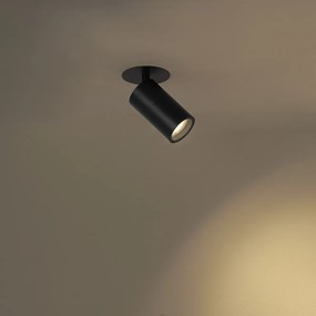 Faretto da incasso moderno nero GU10 50mm IP44 - Chels