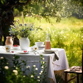 Ciotola bianca in porcellana con motivo floreale Hammershøi Summer - Kähler Design