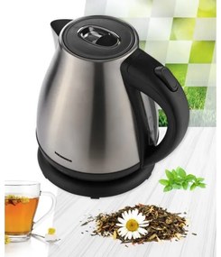 Heinner HEK-17IX - Bollitore elettrico 1,7 l 2200 W/230 V cromo opaco/nero