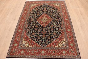 Isfahan Tappeto 210 x 150 (Iran) Annodato A Mano