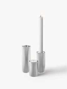 Set 3 portacandele con struttura rigata Bernadotte