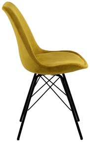 Sedia da pranzo gialla Eris - Actona