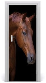 Adesivo per porta Ritratto di un cavallo 75x205 cm