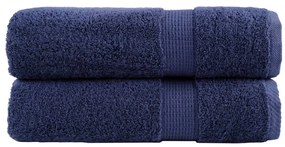 Asciugamani Da Bagno Solund 2 Pz Blu Navy 100x150cm 600gsm /
