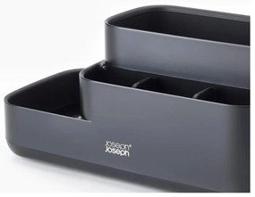 Organizer da bagno in plastica nero EasyStore - Joseph Joseph