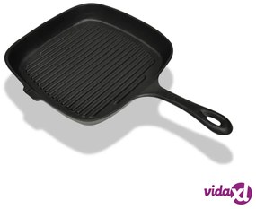 vidaXL Padella Griglia in Ghisa 24X23 cm