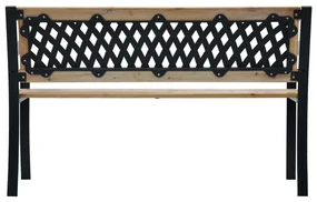 Panchina da giardino 120 cm in legno