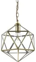 Sospensione Vintage-Dec Deca Metallo Ottone Brunito 1 Luce E27 Small