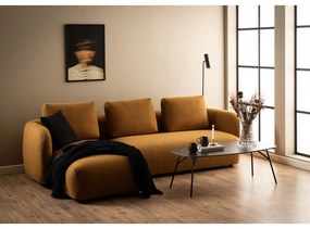 Tavolino nero con piano in ceramica 60x120 cm Caracas - Actona