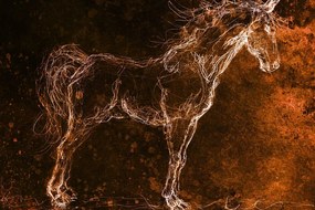 Quadro su tela – Cavallo astratto
