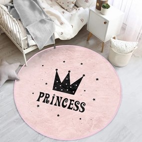 Tappeto rosa per bambini ø 120 cm Comfort - Mila Home