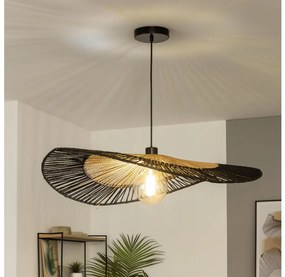 Brilagi - Lampadario LED su cavo CERIA BOHO 1xE27/40W/230V Ø 80 cm nero/marrone