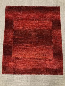 Loribaft Tappeto 80 x 100 Rosso (Iran) Annodato A Mano