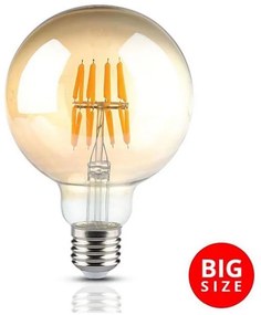 Lampadina LED FILAMENT G95 E27/8W/230V 2200K