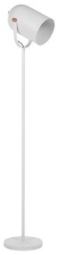 Lampada da pavimento metallo bianco 156 cm TYRIA Beliani
