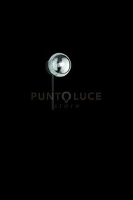 Applique jewel nero 1 luce attacco e14 vetro fume' d.15cm h.32cm