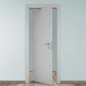 Porta rototraslante Oblique grigio L 70 x H 210 cm sinistra