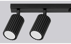 Faretto nero 6,5x117 cm Gleam – Sollux