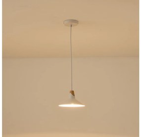 Lampadario a sospensione con filo 1xE27/15W/230V bianco