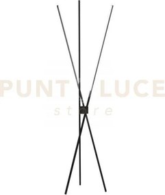 Piantana led shanghai nera 31w 3990lm cct 3000k-4000k 49,5x49,5x159...