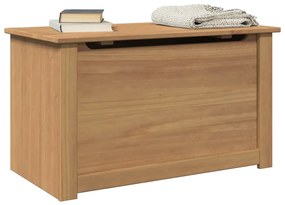 Cesta Con Coperchio Panama 79x42x46 Cm Legno Massello Di Pino /