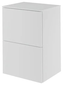 Mobile da bagno sotto lavabo Neo bianco laccato L 45 x H 65 x P 35.3 cm 2 cassetti, lavabo non incluso