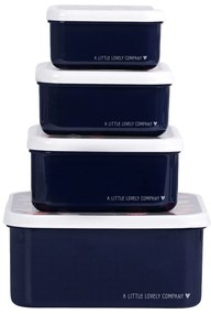 A Little Lovely Company - set di quattro scatole merenda - fragole