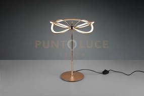 Charivari lampada da tavolo led ottone satinato ellissi dimmerabile...