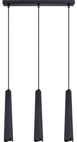 Sollux SL.1402 - Lampadario a sospensione con filo PRYSM 3xG9/8W/230V nero