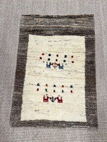 Gabbeh Tappeto persiano 40x60 Beige (Iran) Annodato A Mano