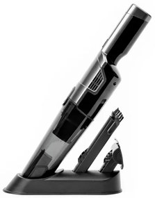 Aspiratore portatile ricaricabile per auto 75W/2800 mAh nero