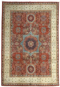 Mamluk Tappeto orientale 370 x 280 Rosso (Pakistan) Annodato A Mano