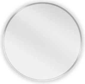 Mexen Loft specchio da bagno rotondo 50 cm, cornice inox - 9850-050-050-000-10