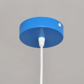 Lampadario a sospensione per bambini STARS 1xE27/15W/230V blu/bianco